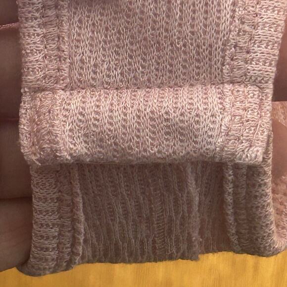 Free People Sloane Bodysuit Henley Knit Long Sleeve Pink Nectar X-Small NEW - Picture 7 of 10